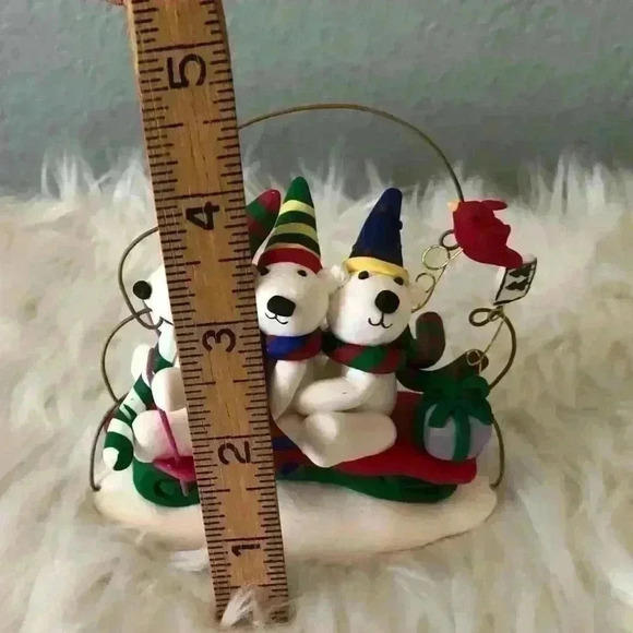 kirkland christmas polar bears cardinal christmas ornament - Picture 4 of 7